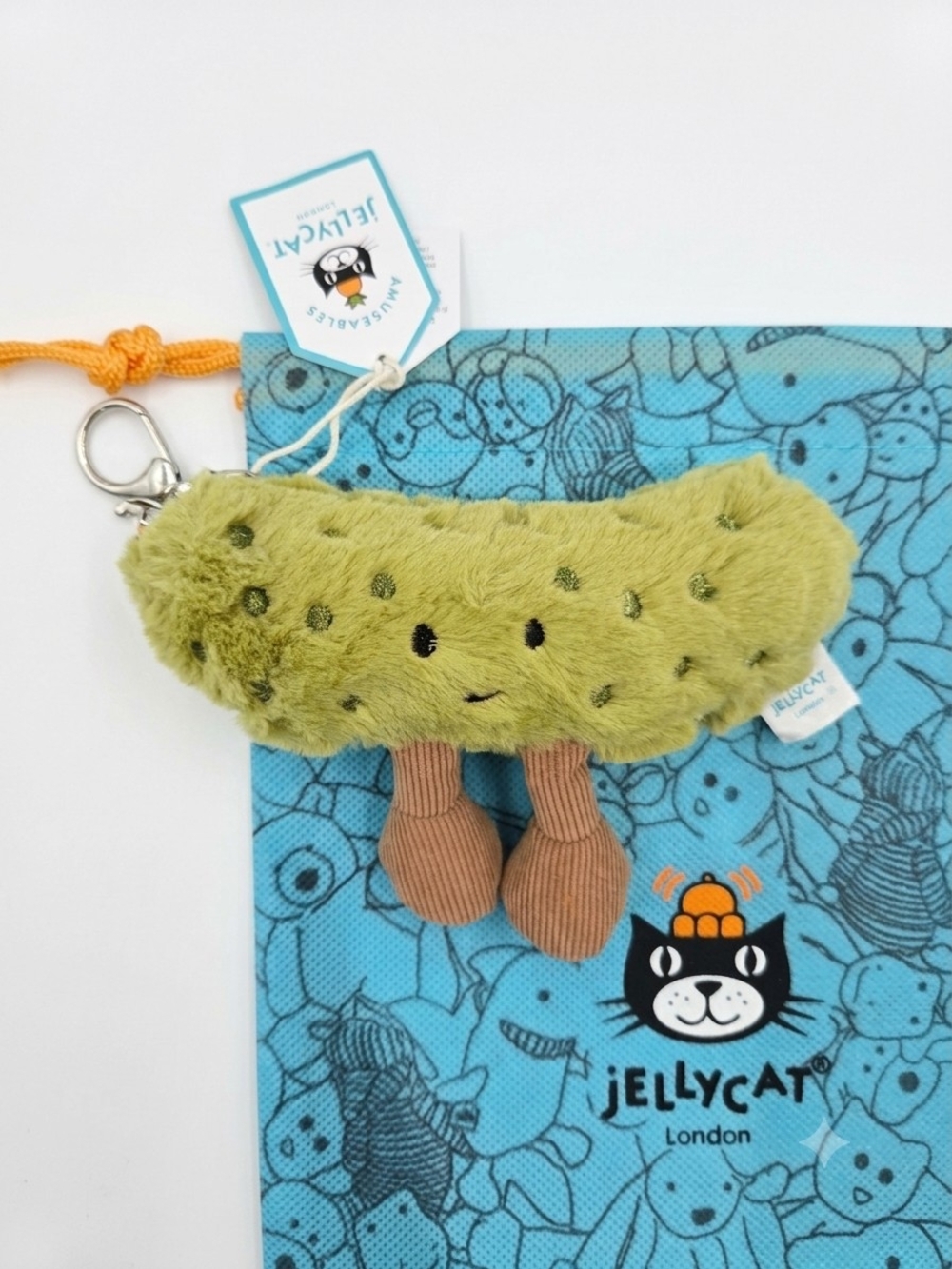 Jellycat Pickle Plush Bag Charm